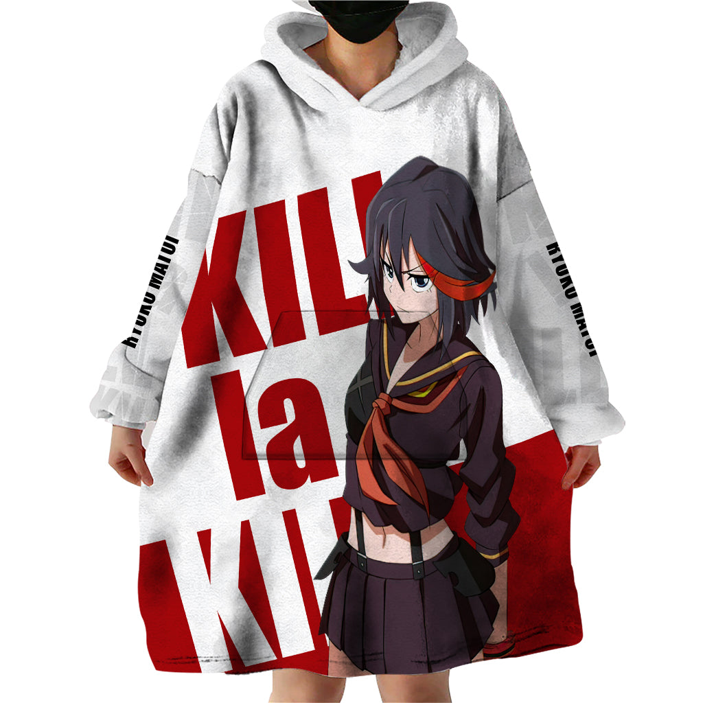 Ryuko Matoi Kill La Kill Wearable Blanket Hoodie Anime Style