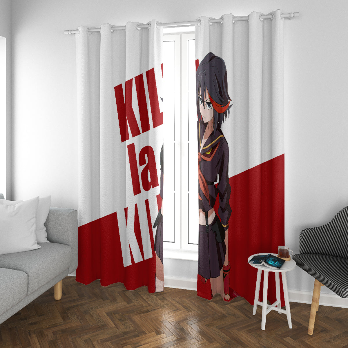 Ryuko Matoi Kill La Kill Window Curtain Anime Style