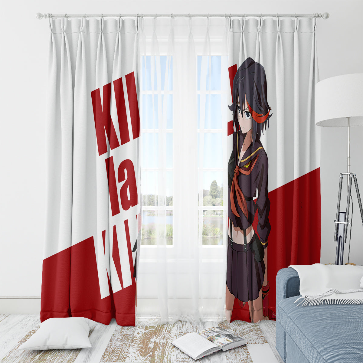 Ryuko Matoi Kill La Kill Window Curtain Anime Style