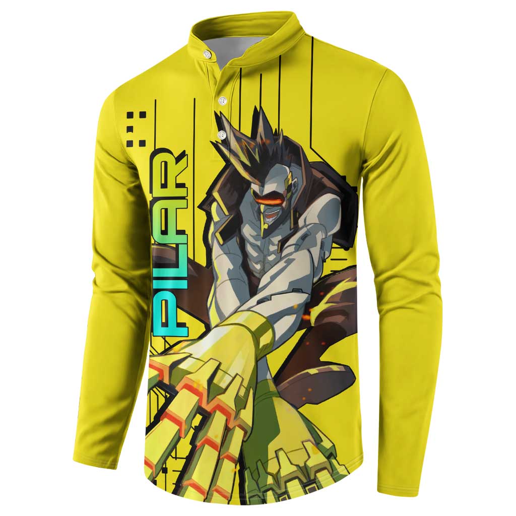 Pilar - Cyberpunk Edgerunners Button Sweatshirt Anime Style