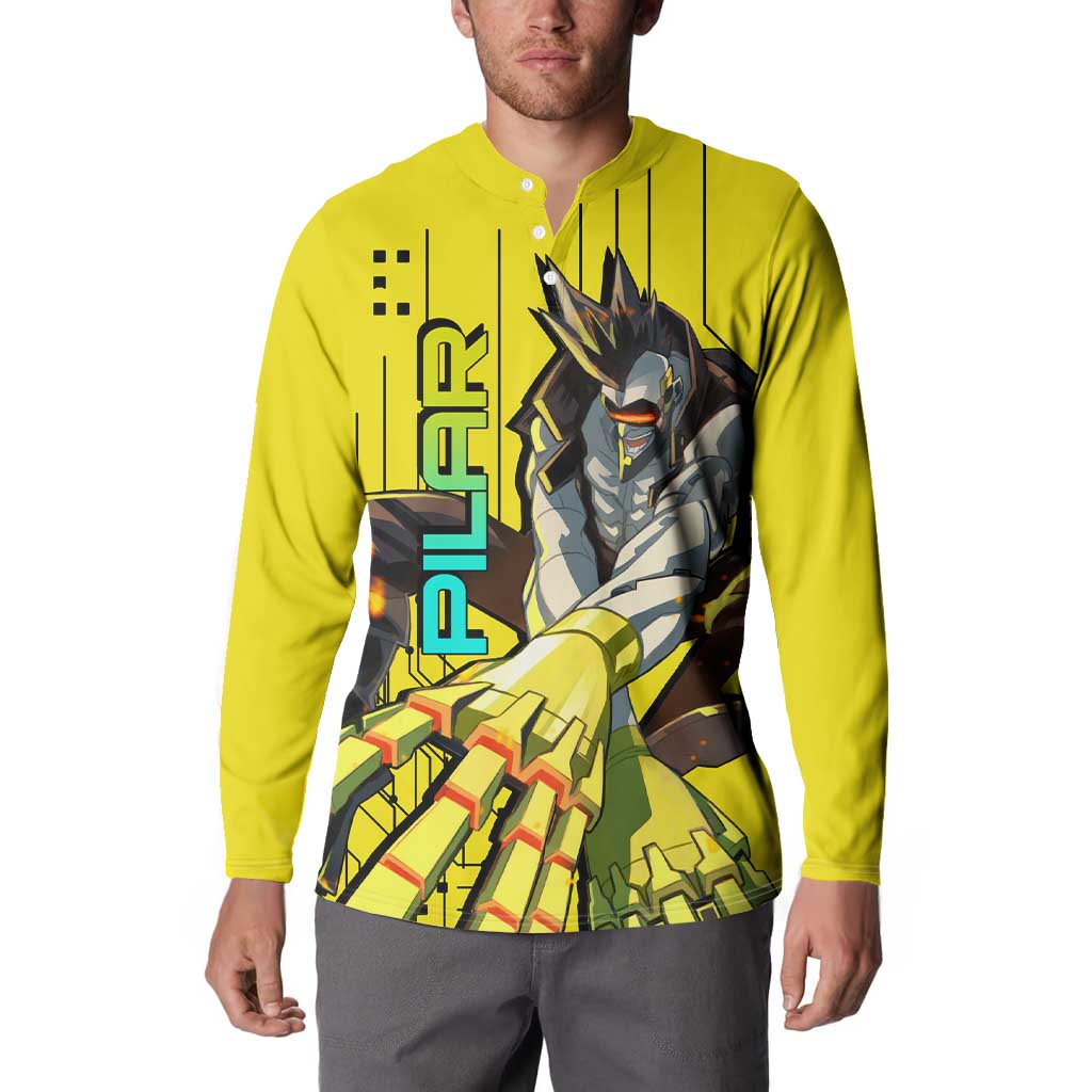 Pilar - Cyberpunk Edgerunners Button Sweatshirt Anime Style