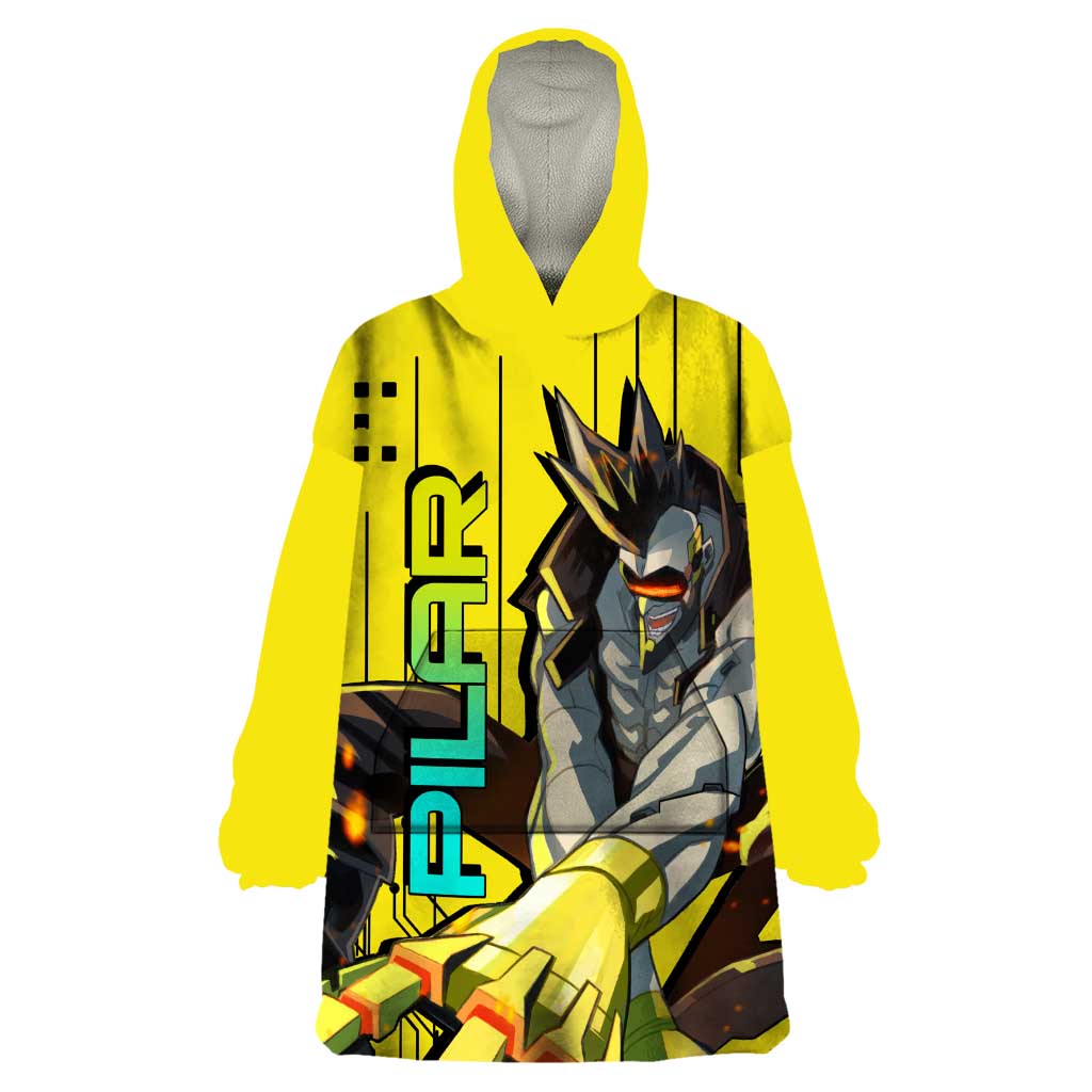 Pilar - Cyberpunk Edgerunners Wearable Blanket Hoodie Anime Style