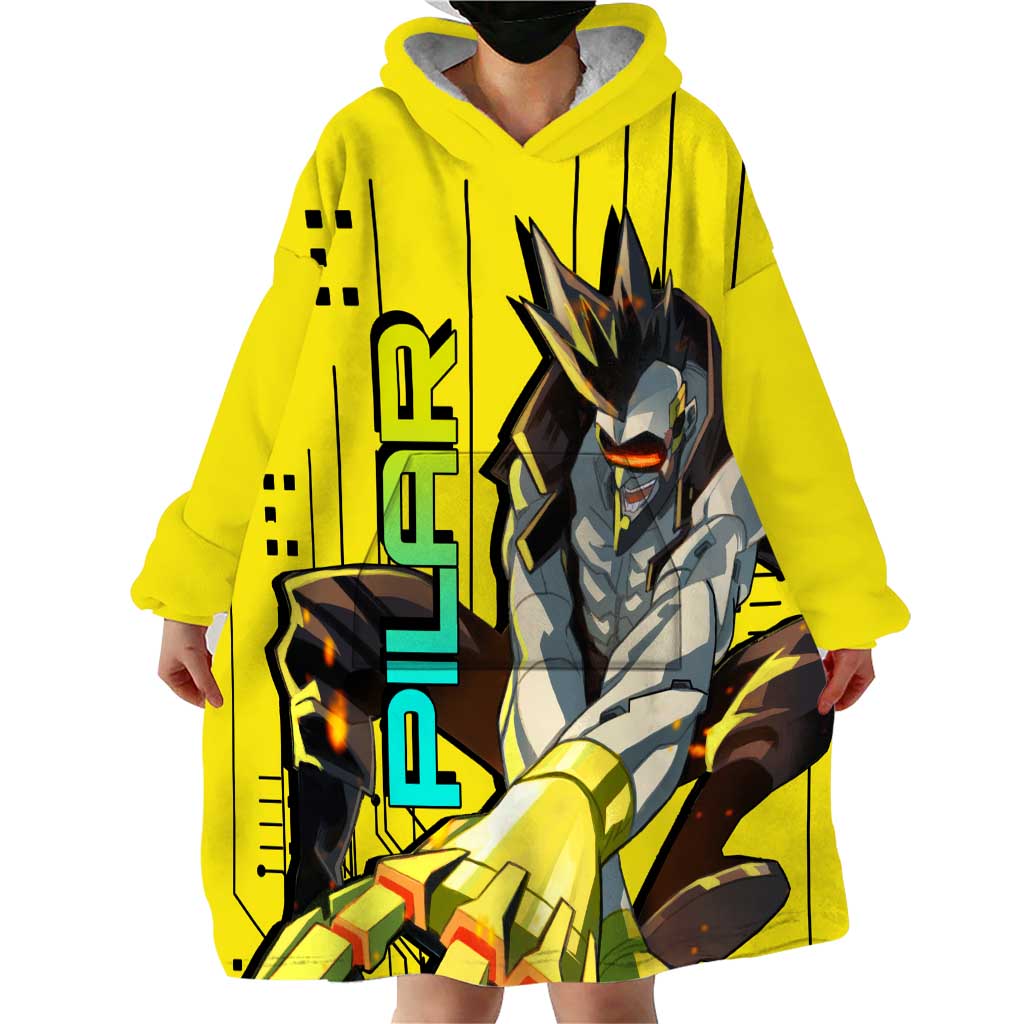 Pilar - Cyberpunk Edgerunners Wearable Blanket Hoodie Anime Style