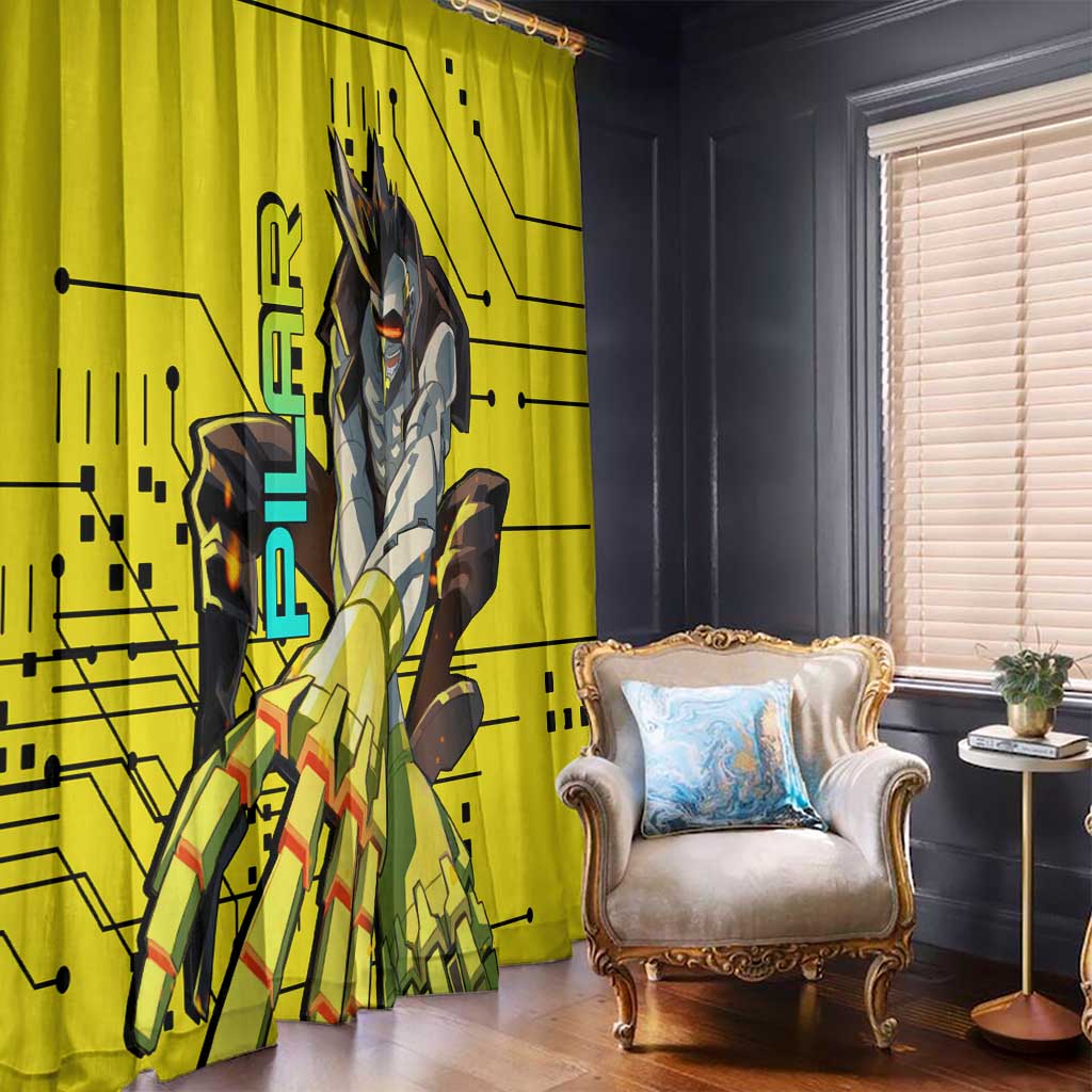Pilar - Cyberpunk Edgerunners Window Curtain Anime Style