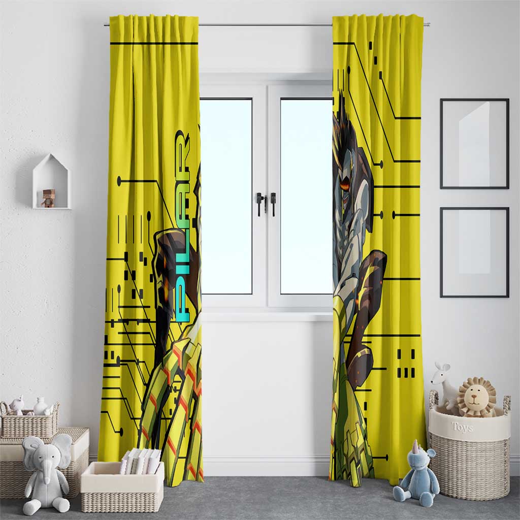 Pilar - Cyberpunk Edgerunners Window Curtain Anime Style