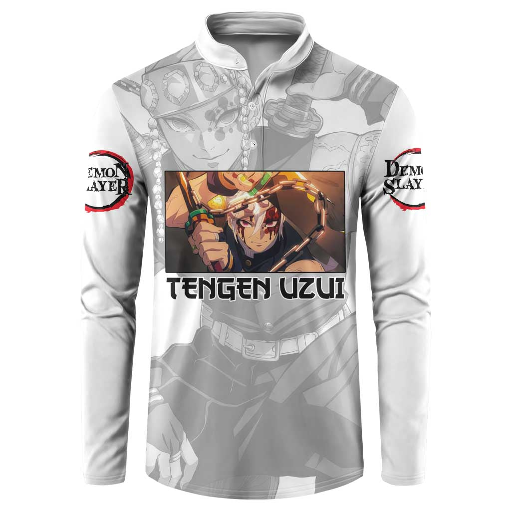 Tengen Uzui - Demon Slayer Button Sweatshirt Anime Style