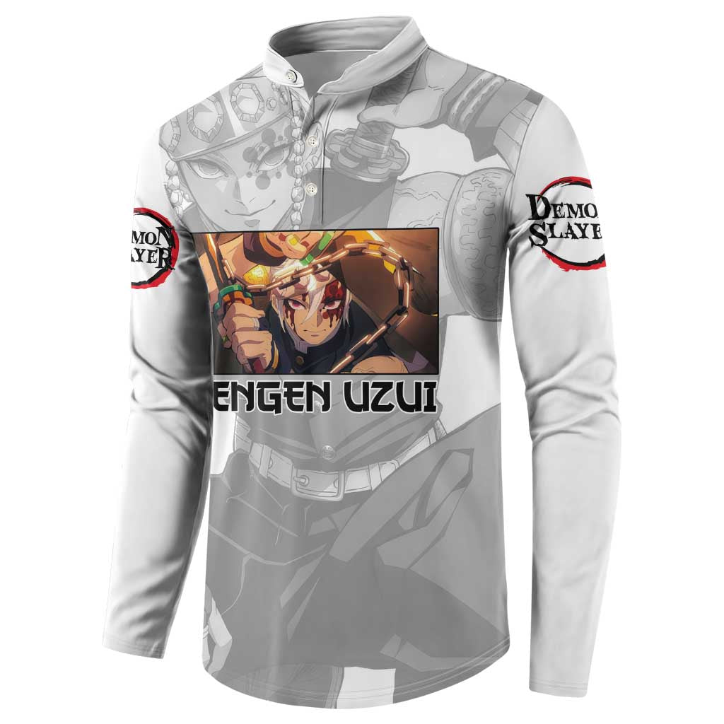 Tengen Uzui - Demon Slayer Button Sweatshirt Anime Style