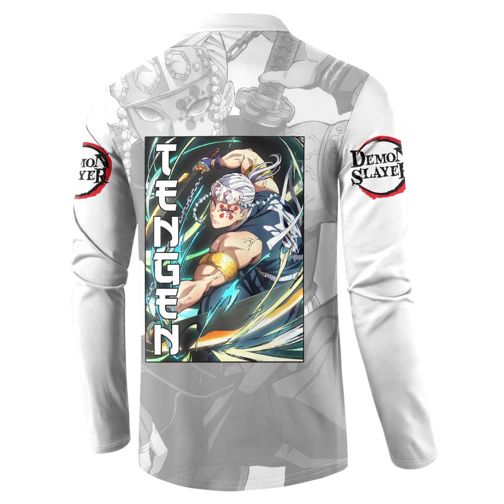 Tengen Uzui - Demon Slayer Button Sweatshirt Anime Style