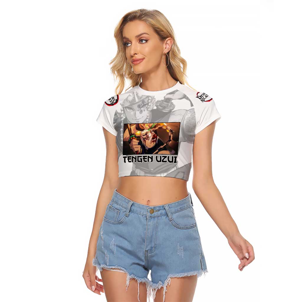 Tengen Uzui - Demon Slayer Raglan Cropped T Shirt Anime Style