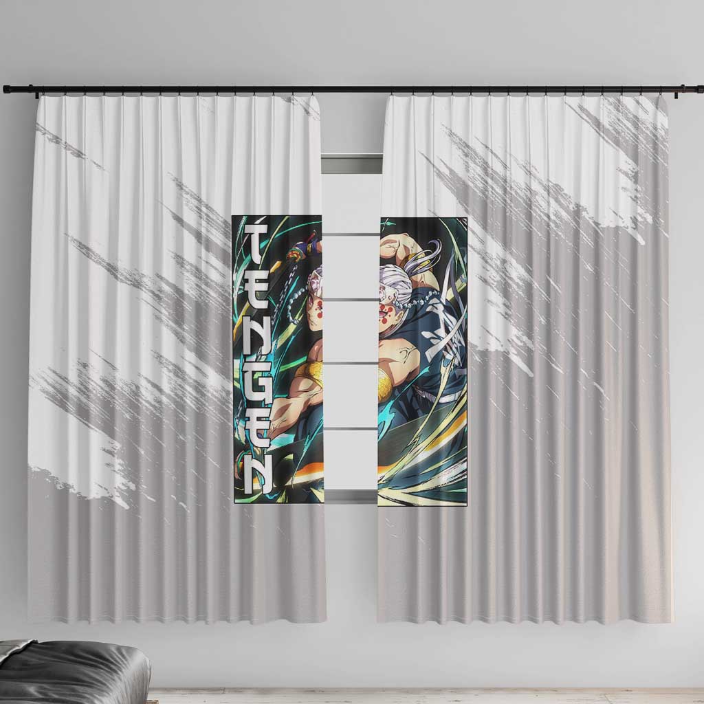 Tengen Uzui - Demon Slayer Window Curtain Anime Style