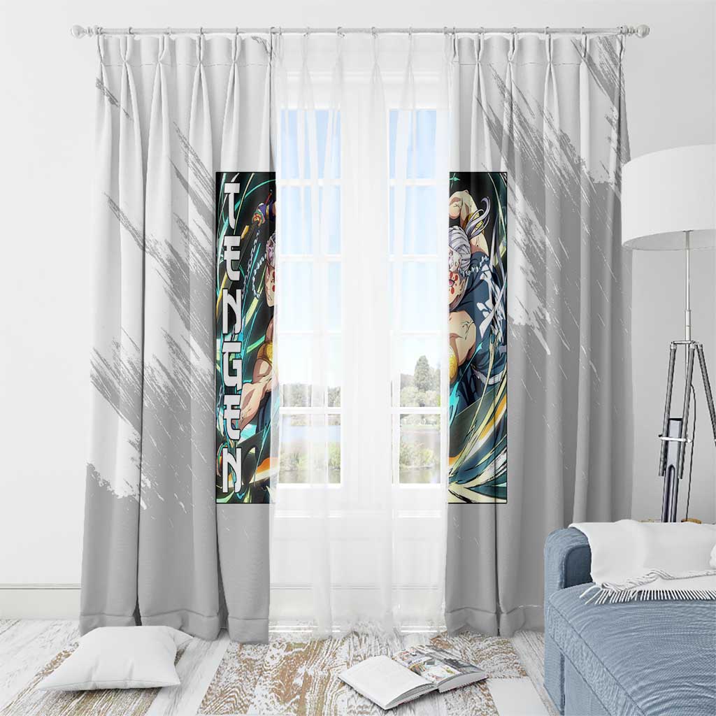 Tengen Uzui - Demon Slayer Window Curtain Anime Style