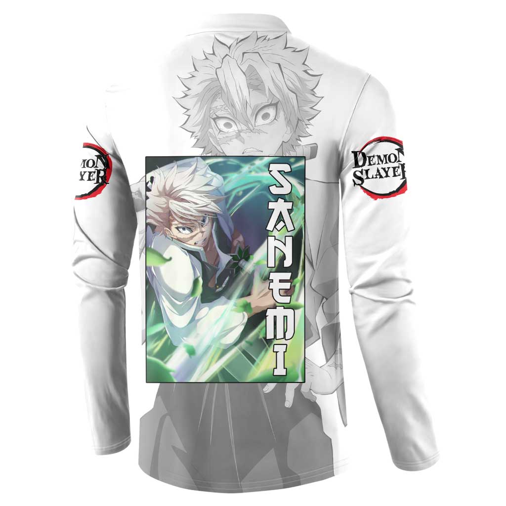 Sanemi Shinazugawa - Demon Slayer Button Sweatshirt Anime Style