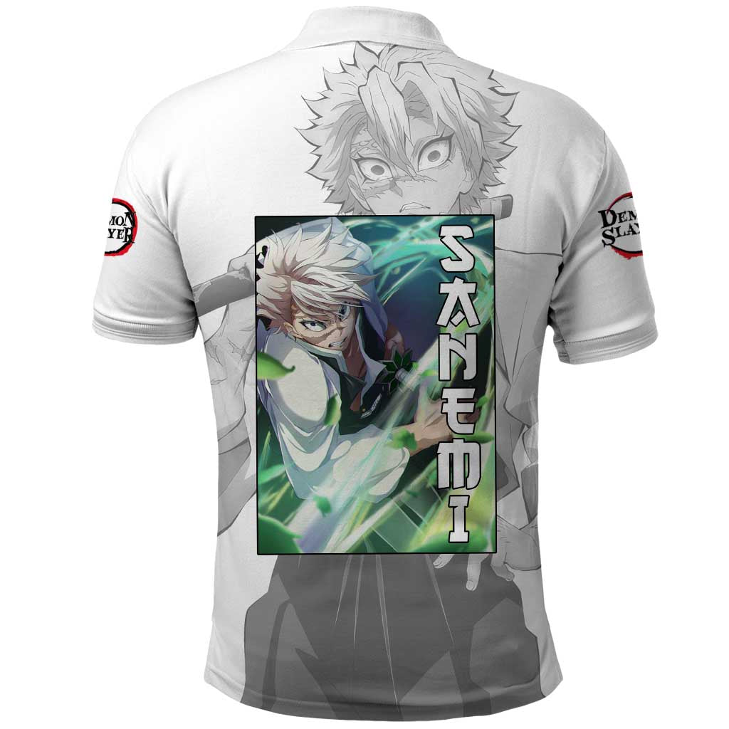 Sanemi Shinazugawa - Demon Slayer Polo Shirt Anime Style