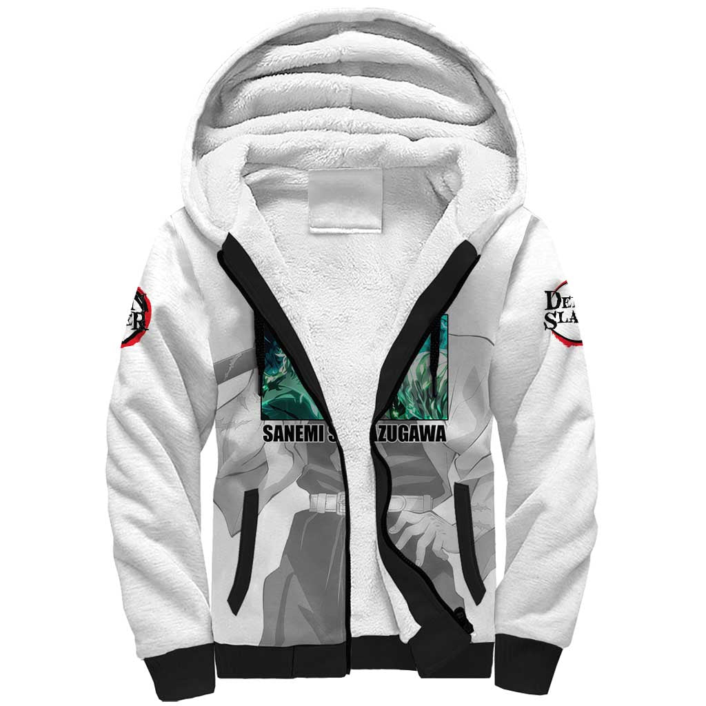 Sanemi Shinazugawa - Demon Slayer Sherpa Hoodie Anime Style