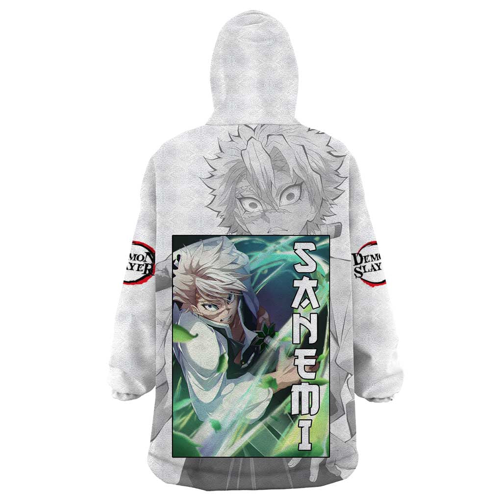 Sanemi Shinazugawa - Demon Slayer Wearable Blanket Hoodie Anime Style