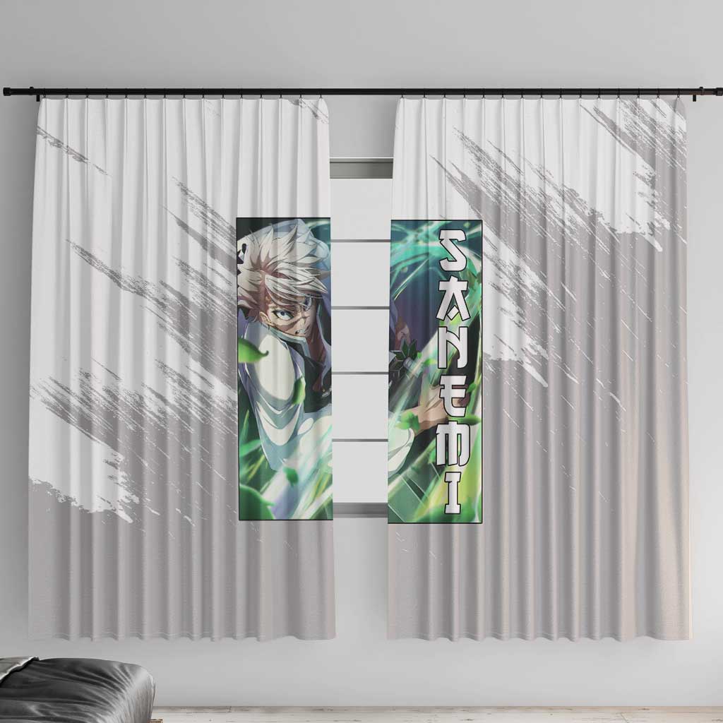 Sanemi Shinazugawa - Demon Slayer Window Curtain Anime Style