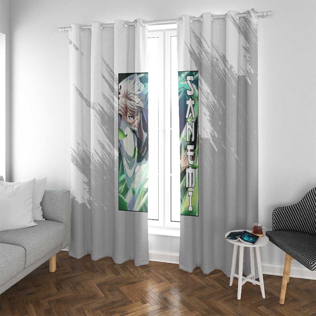 Sanemi Shinazugawa - Demon Slayer Window Curtain Anime Style