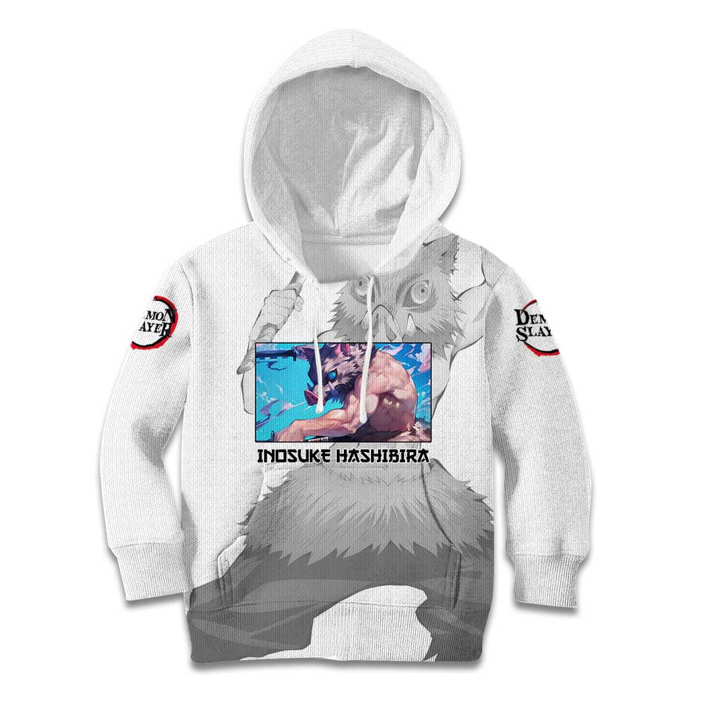 Hahibira Inosuke - Demon Slayer Kid Hoodie Anime Style
