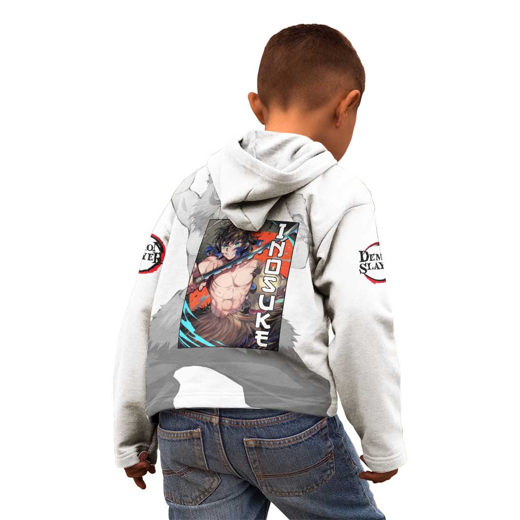 Hahibira Inosuke - Demon Slayer Kid Hoodie Anime Style