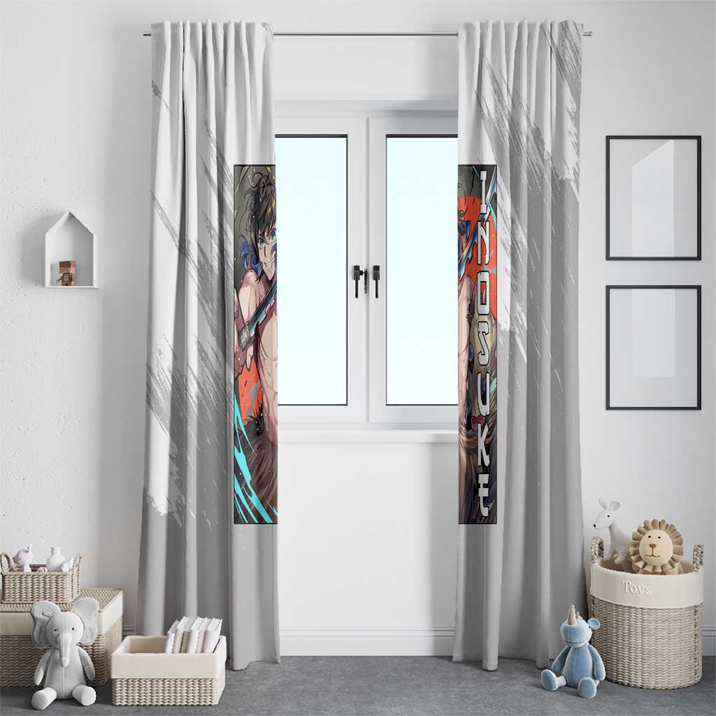 Hahibira Inosuke - Demon Slayer Window Curtain Anime Style