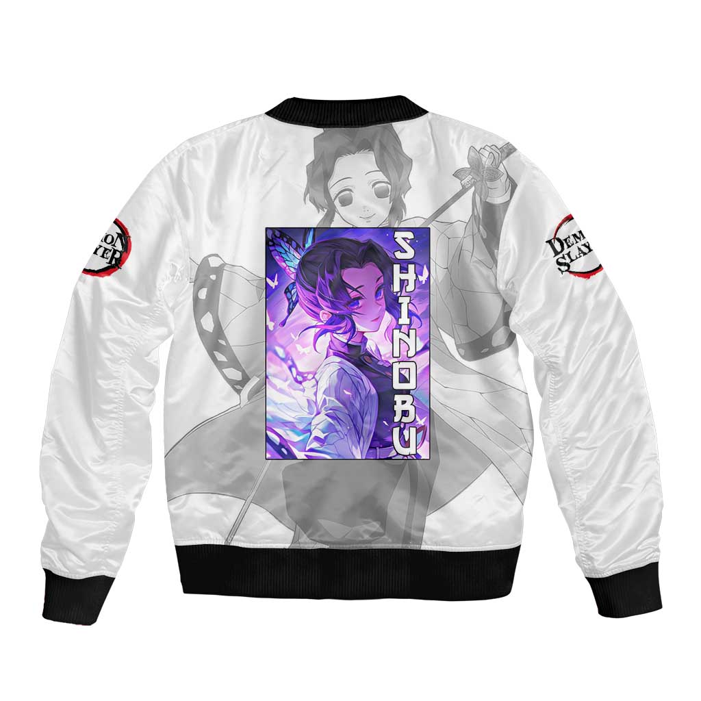 Shinobu Kochou - Demon Slayer Bomber Jacket Anime Style