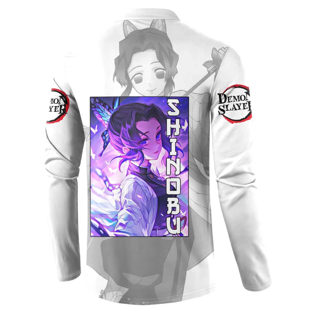 Shinobu Kochou - Demon Slayer Button Sweatshirt Anime Style