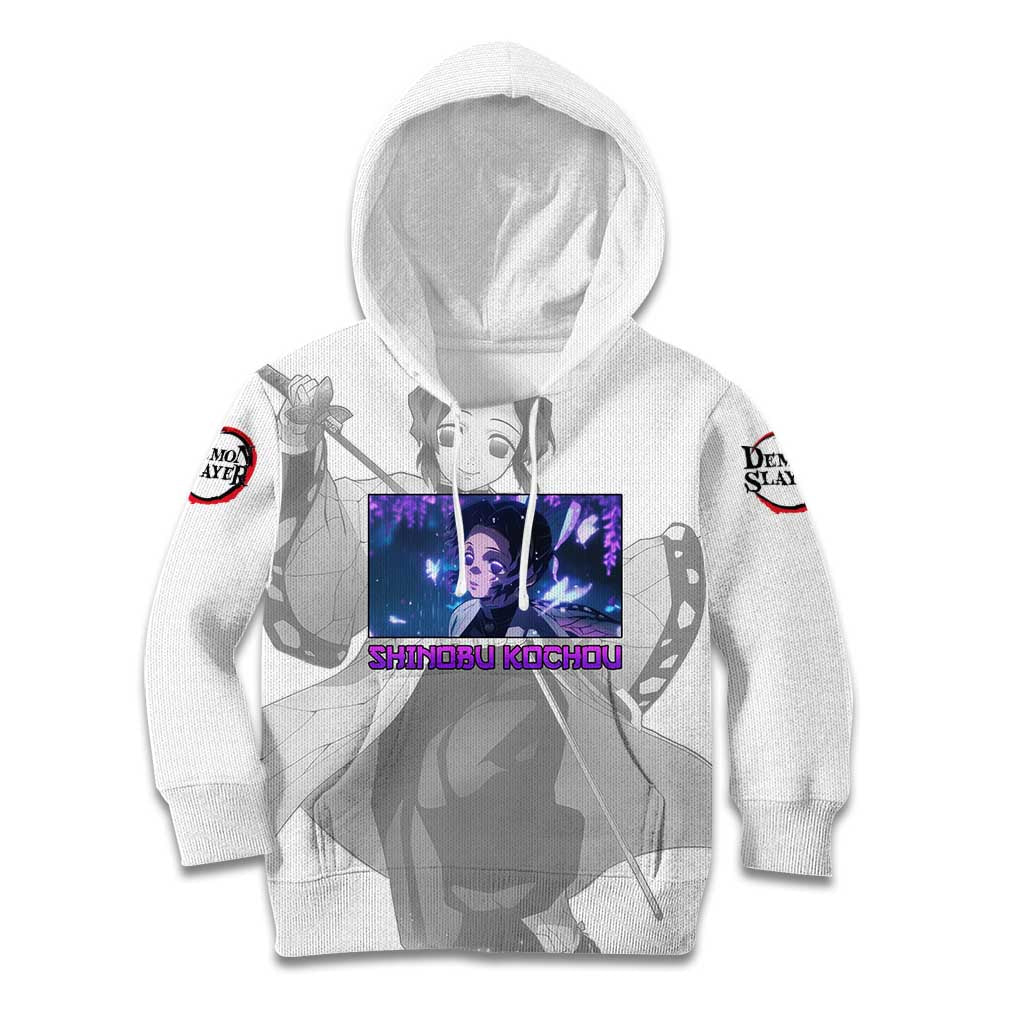 Shinobu Kochou - Demon Slayer Kid Hoodie Anime Style
