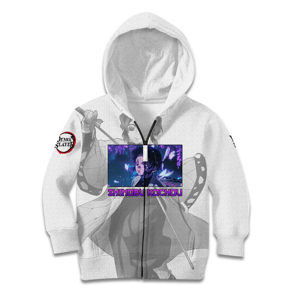 Shinobu Kochou - Demon Slayer Kid Hoodie Anime Style