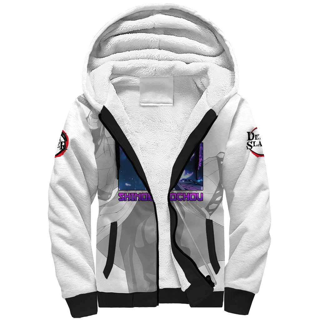 Shinobu Kochou - Demon Slayer Sherpa Hoodie Anime Style