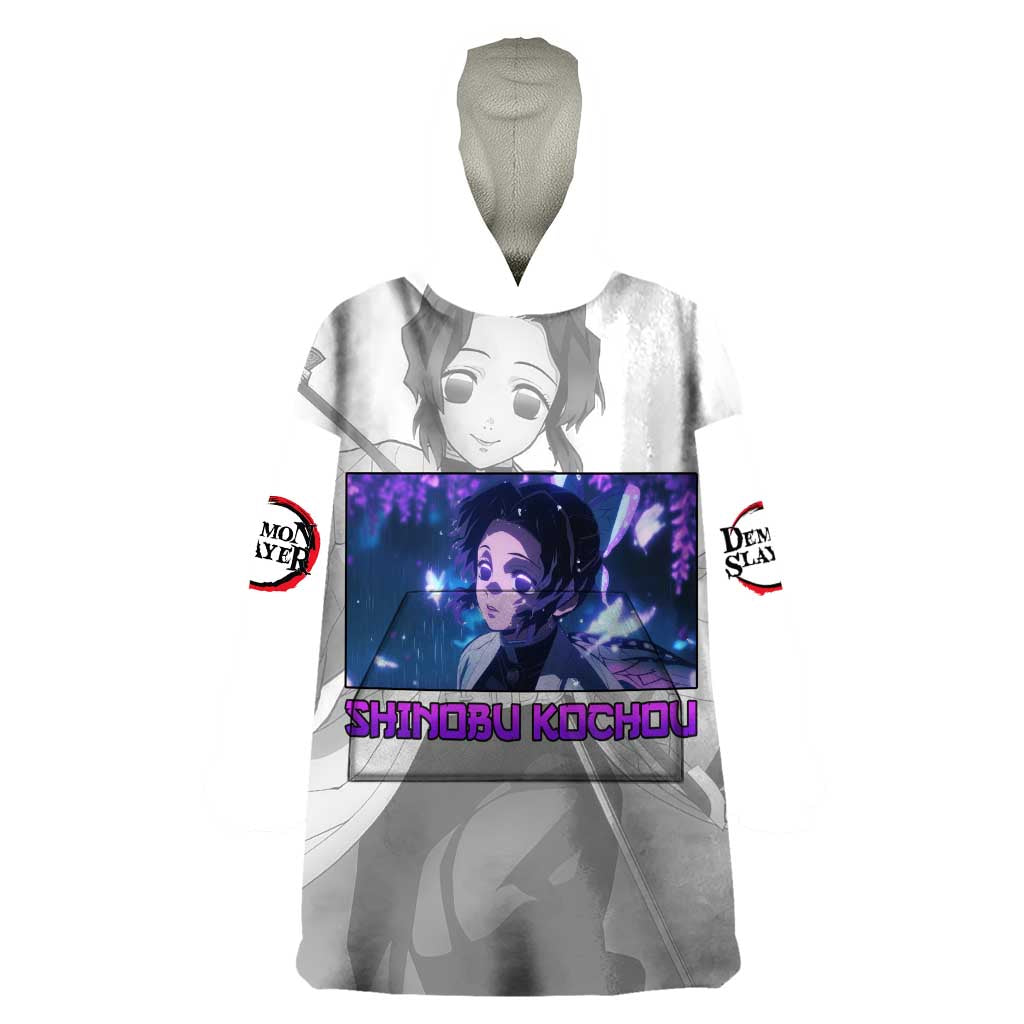 Shinobu Kochou - Demon Slayer Wearable Blanket Hoodie Anime Style