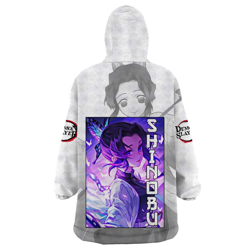 Shinobu Kochou - Demon Slayer Wearable Blanket Hoodie Anime Style