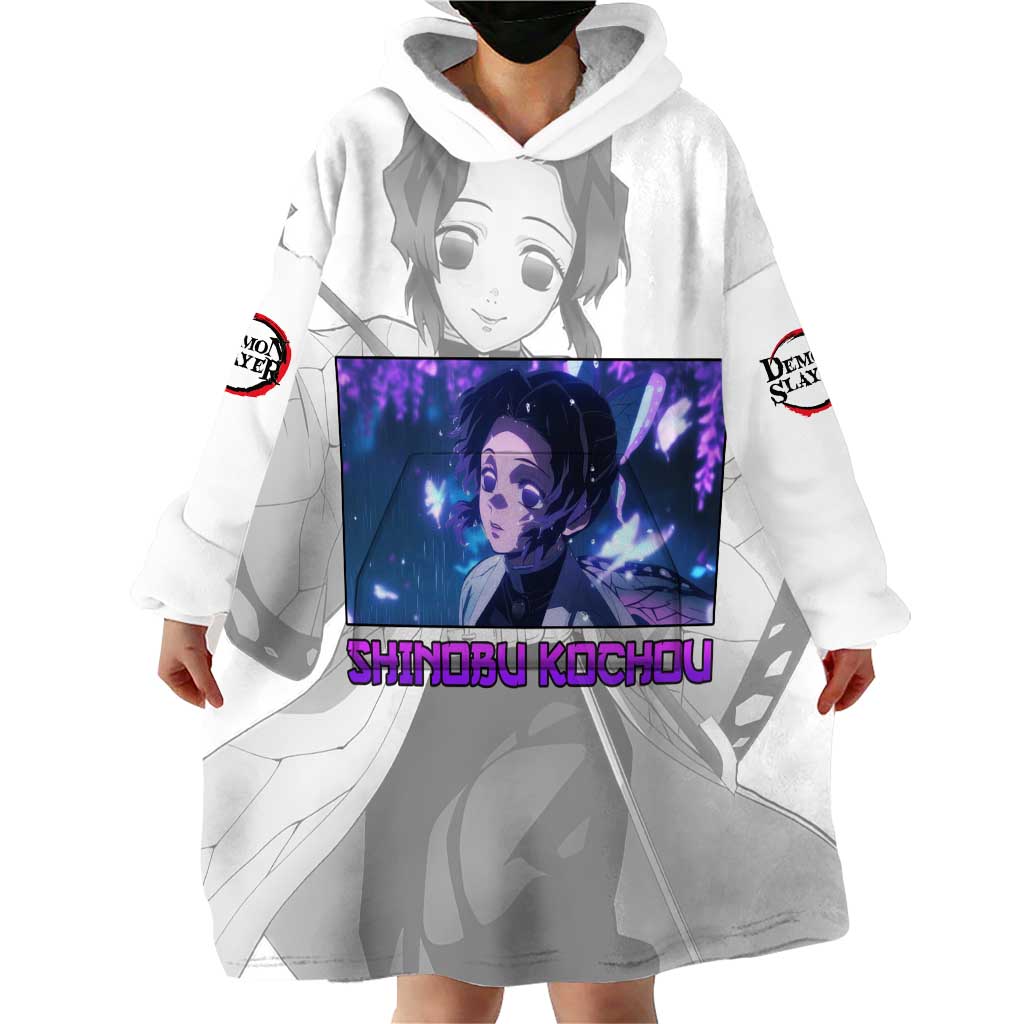 Shinobu Kochou - Demon Slayer Wearable Blanket Hoodie Anime Style