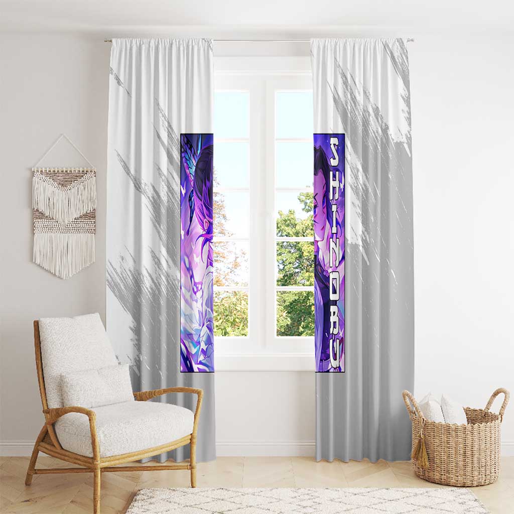 Shinobu Kochou - Demon Slayer Window Curtain Anime Style