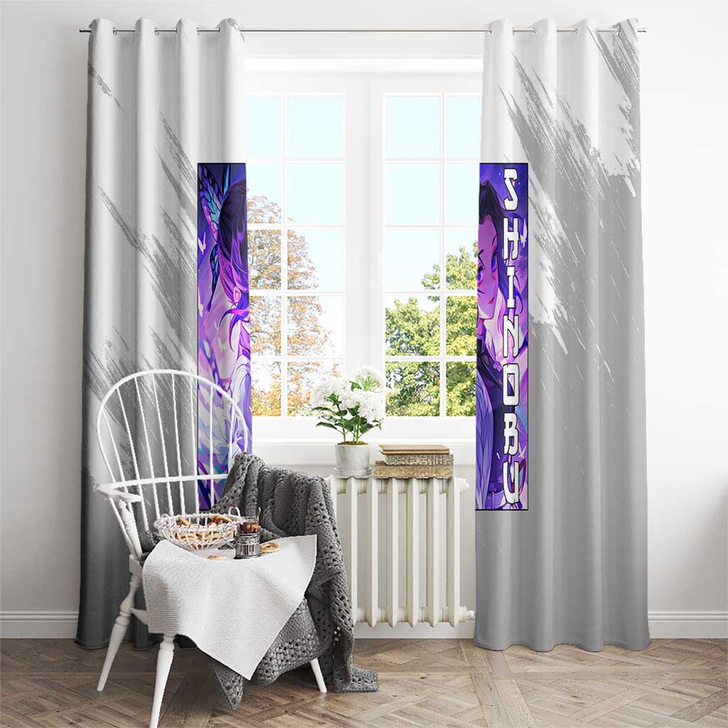 Shinobu Kochou - Demon Slayer Window Curtain Anime Style