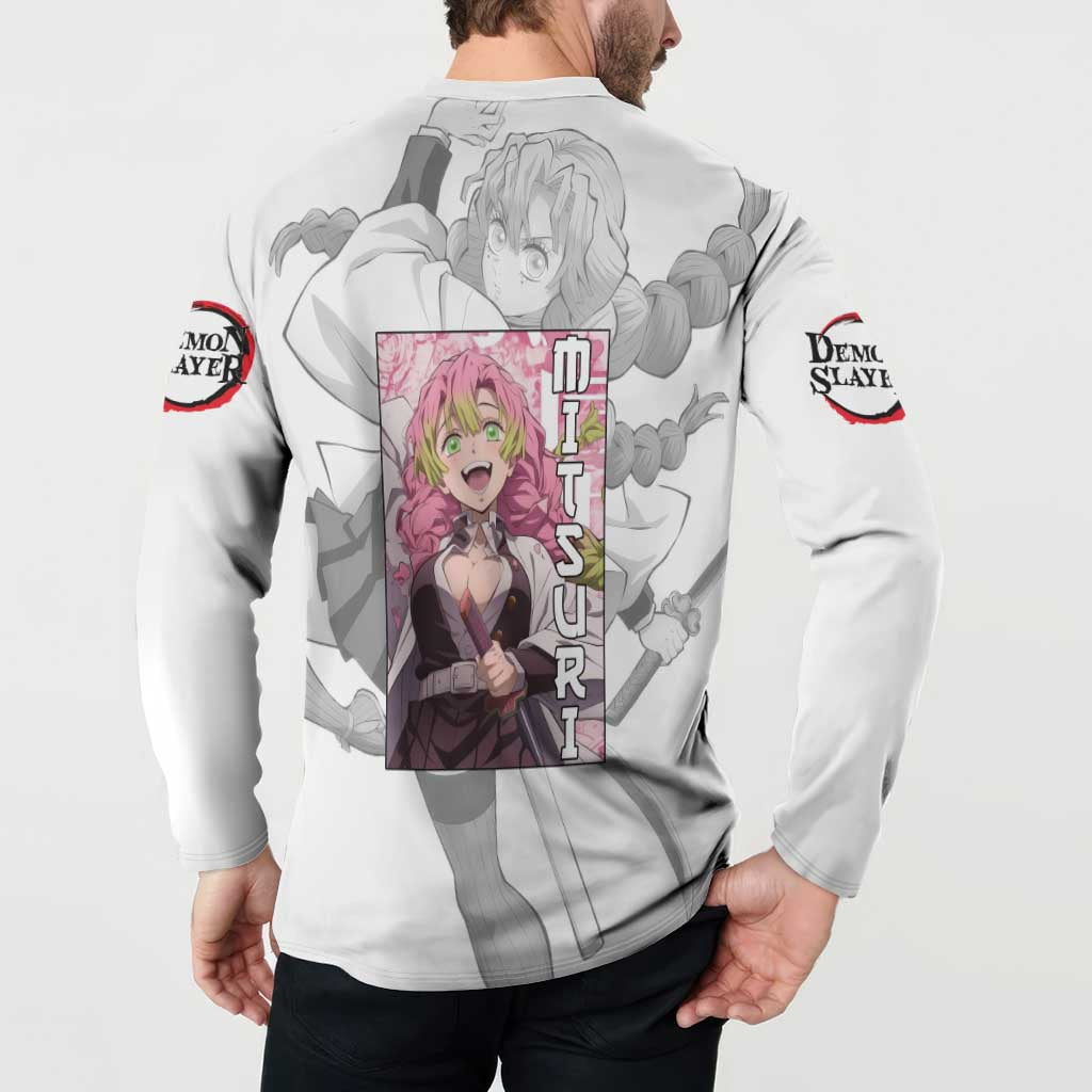 Mitsuri Kanroji - Demon Slayer Button Sweatshirt Anime Style
