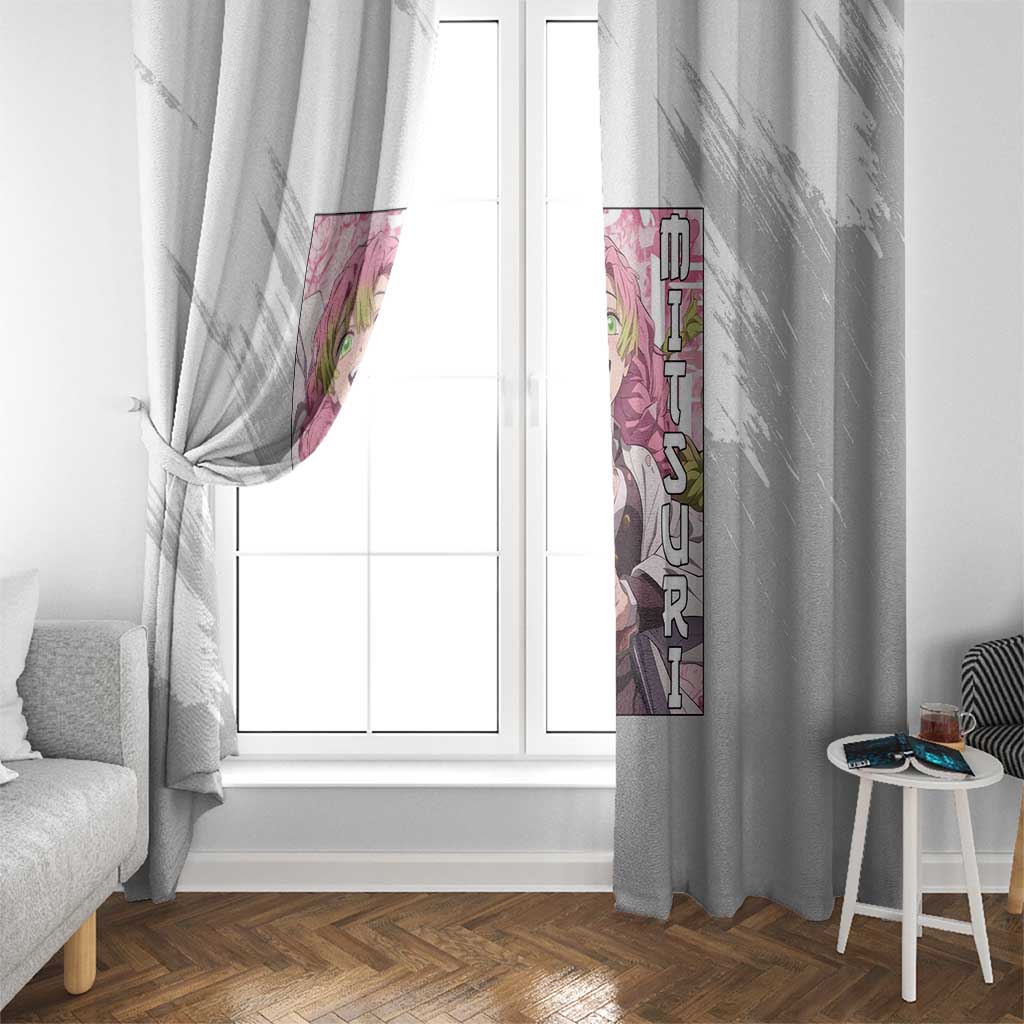 Mitsuri Kanroji - Demon Slayer Window Curtain Anime Style