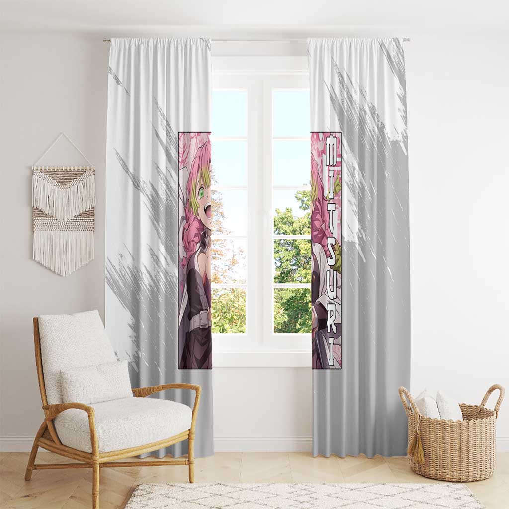 Mitsuri Kanroji - Demon Slayer Window Curtain Anime Style