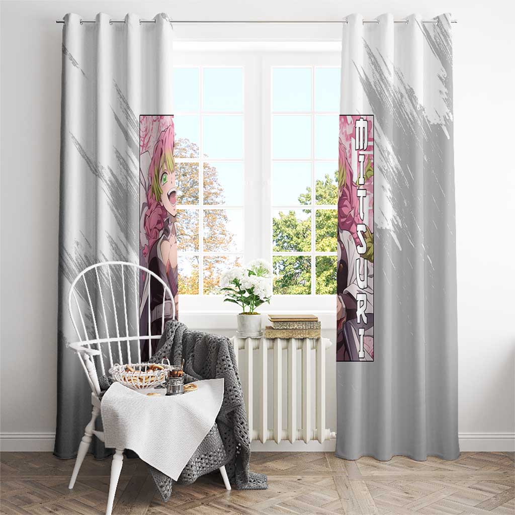 Mitsuri Kanroji - Demon Slayer Window Curtain Anime Style