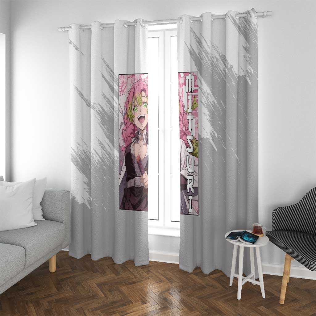 Mitsuri Kanroji - Demon Slayer Window Curtain Anime Style
