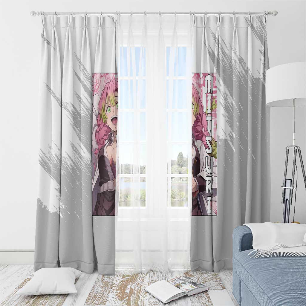 Mitsuri Kanroji - Demon Slayer Window Curtain Anime Style