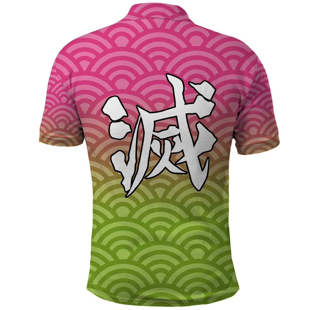 Mitsuri Kanroji - Demon Slayer Polo Shirt Anime Style