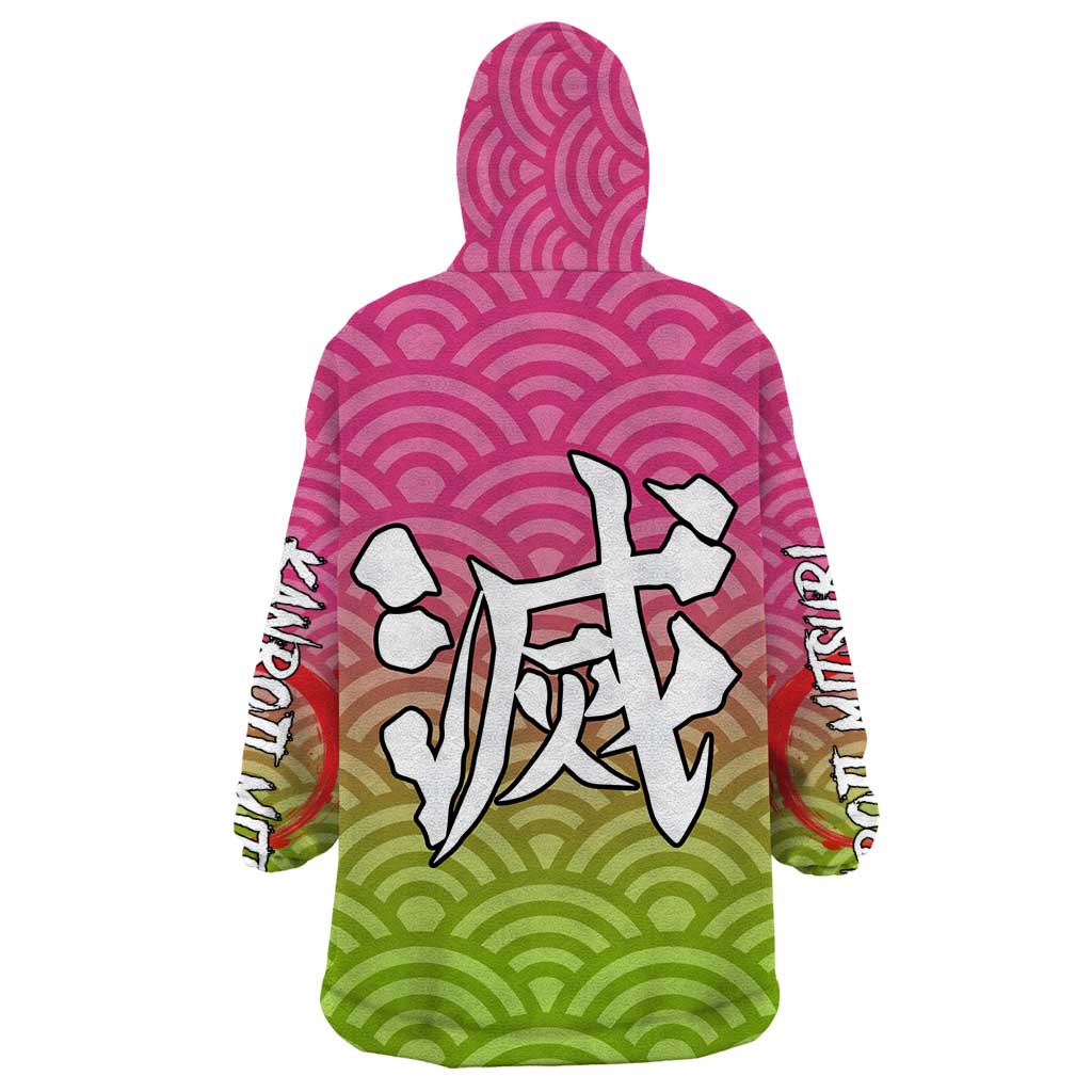 Mitsuri Kanroji - Demon Slayer Wearable Blanket Hoodie Anime Style