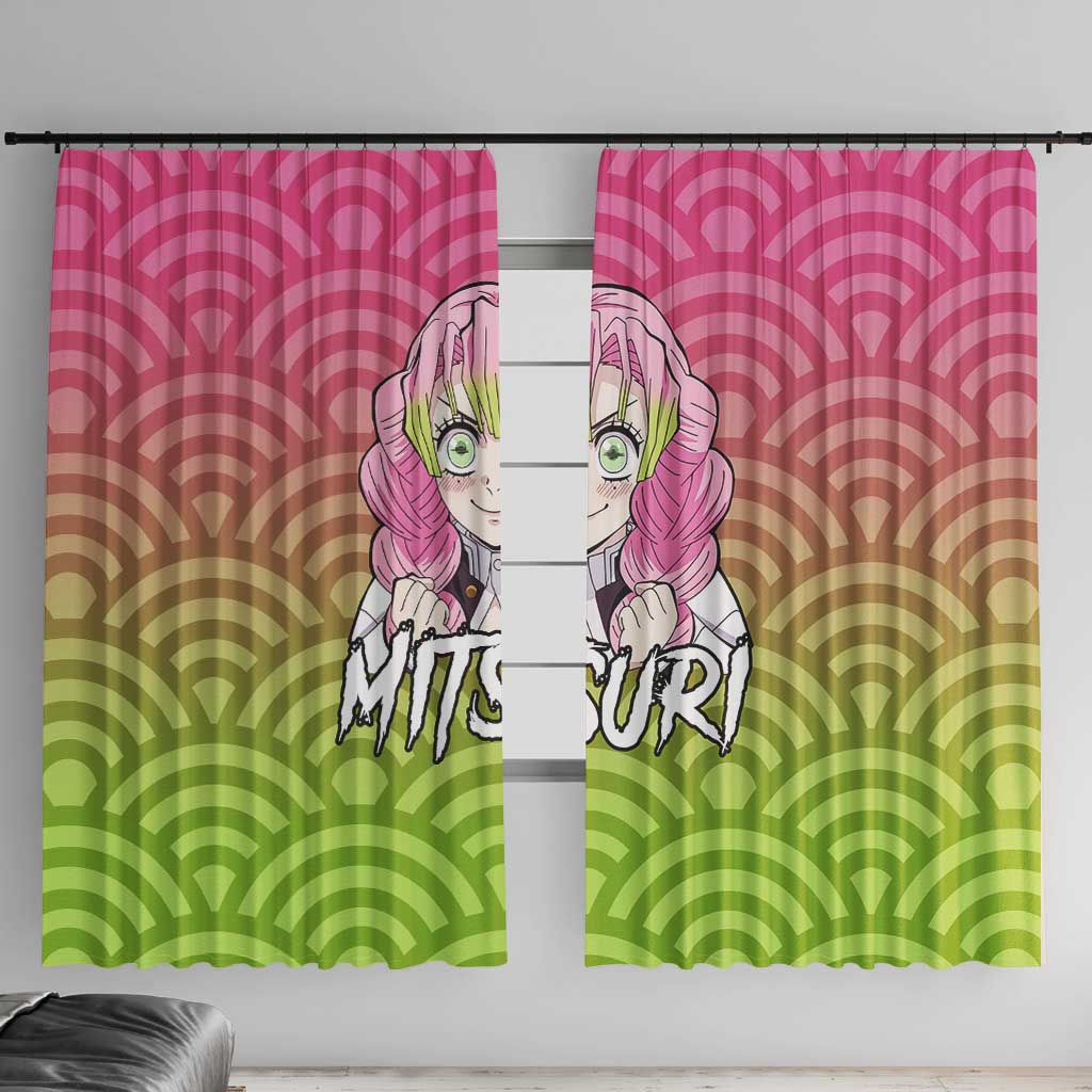 Mitsuri Kanroji - Demon Slayer Window Curtain Anime Style