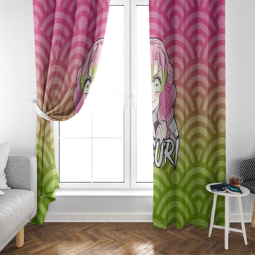 Mitsuri Kanroji - Demon Slayer Window Curtain Anime Style