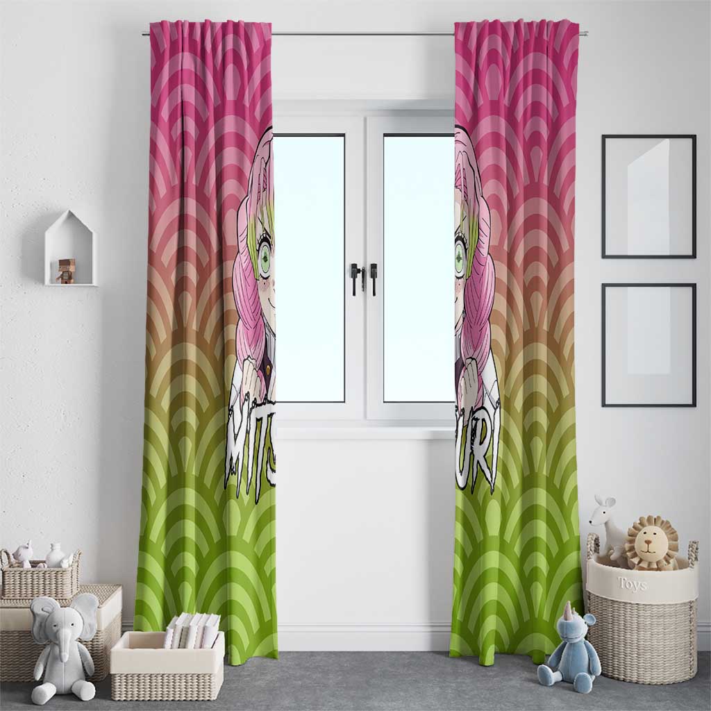 Mitsuri Kanroji - Demon Slayer Window Curtain Anime Style