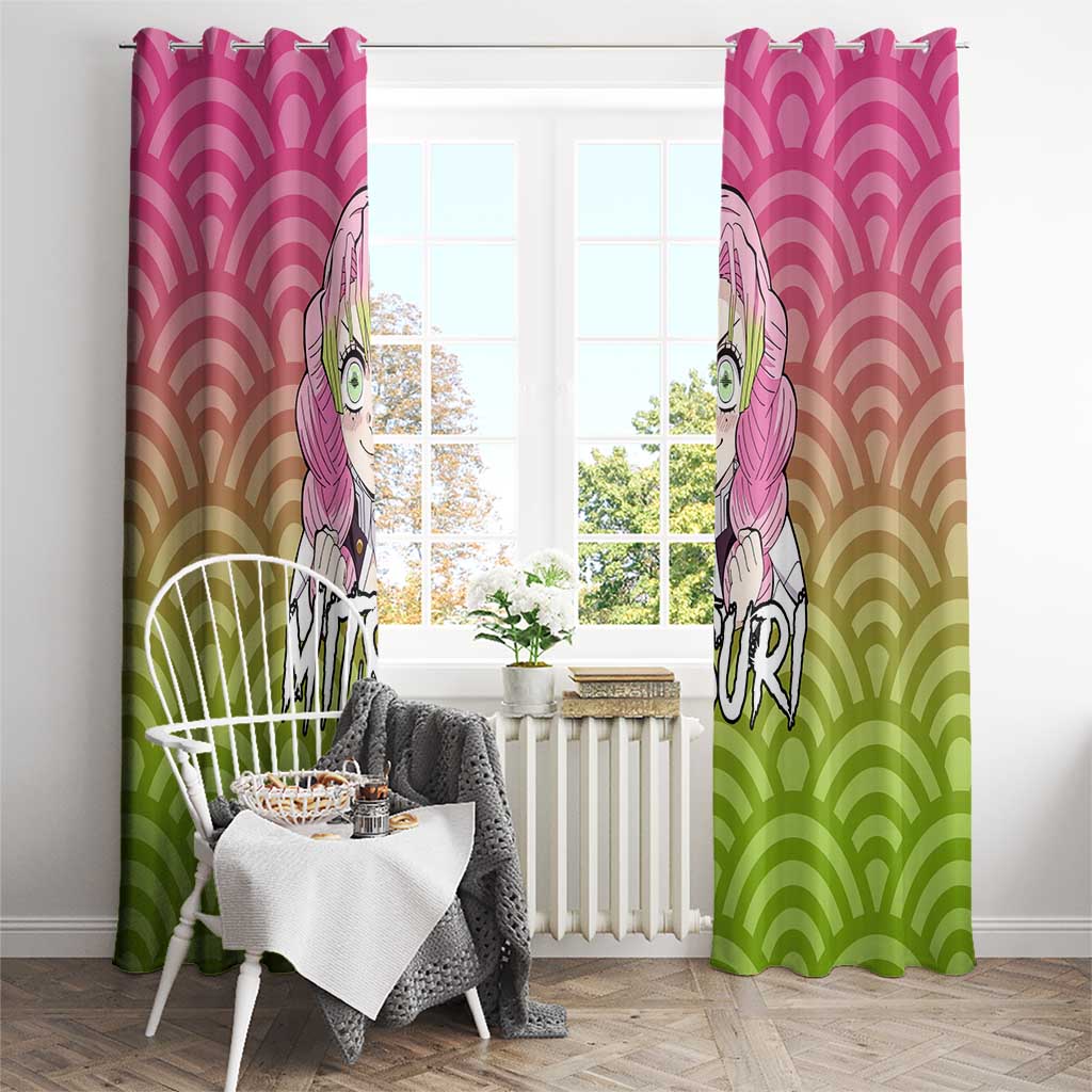 Mitsuri Kanroji - Demon Slayer Window Curtain Anime Style