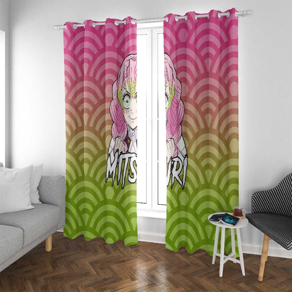 Mitsuri Kanroji - Demon Slayer Window Curtain Anime Style