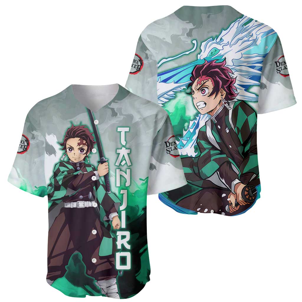TanjIro Kamado - Demon Slayer Baseball Jersey Anime Style