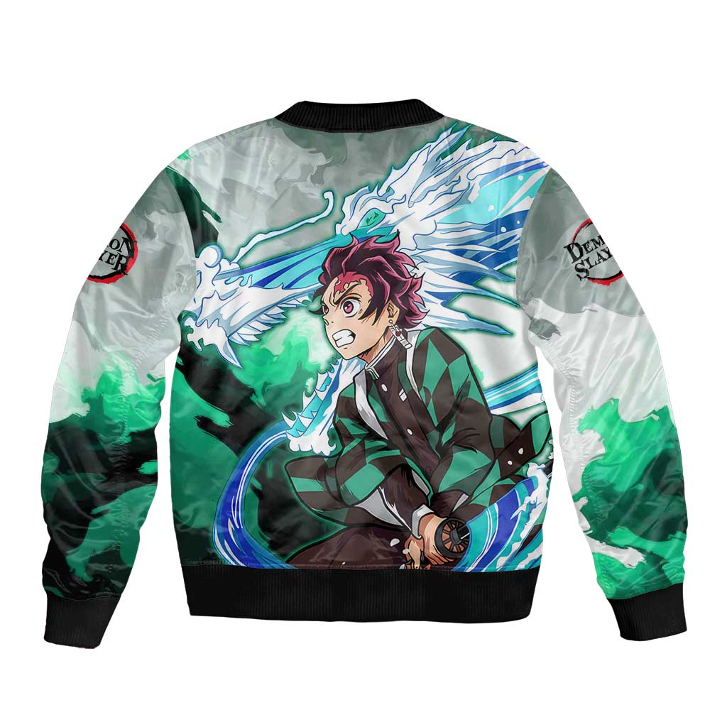TanjIro Kamado - Demon Slayer Bomber Jacket Anime Style