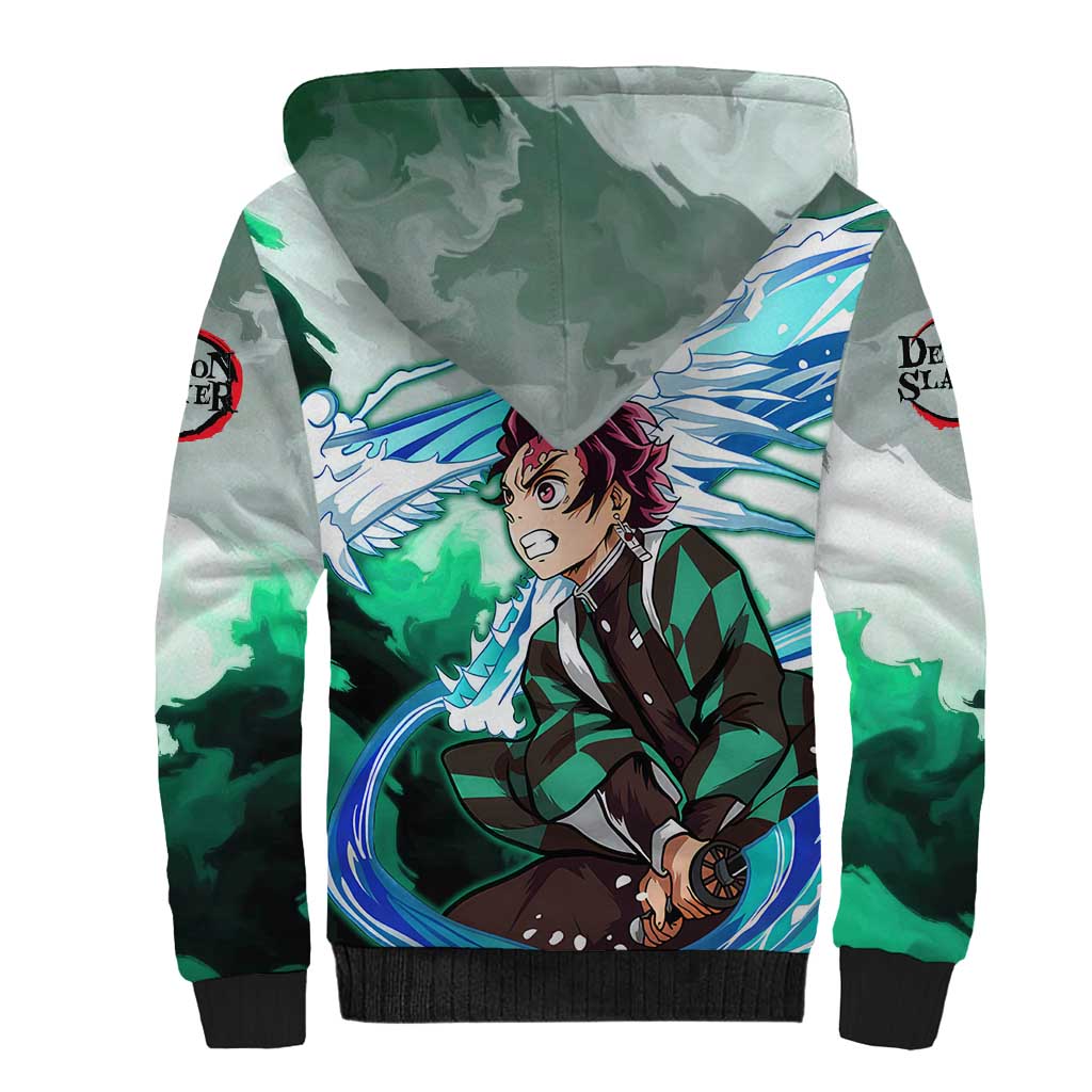 TanjIro Kamado - Demon Slayer Sherpa Hoodie Anime Style